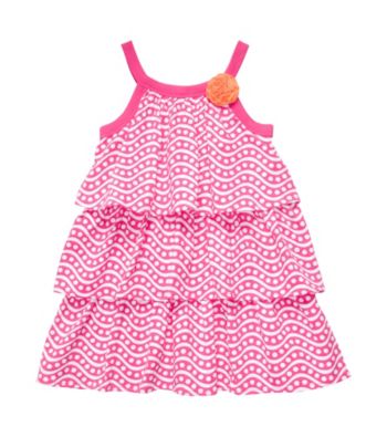 Carter's® Baby Girls' Pink Geometric Print Tiered Dress