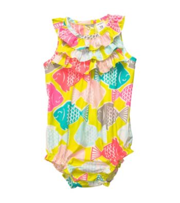 Carter's® Baby Girls' Multi Fish Print Sunsuit