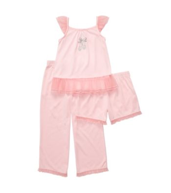 Carter's® Girls' 12M-4T Pink 3-pc. Ballet Slipper Pajama Set