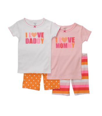 Carter's® Girls' 12M-7 Pink/Orange 4-pc. 