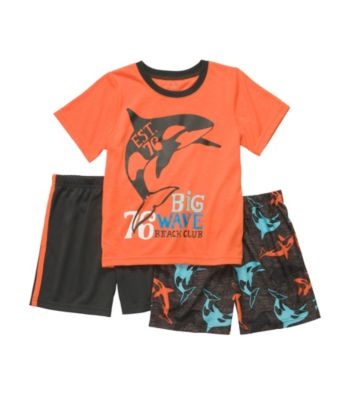 Carter's® Boys' 4-12 Orange 3-pc. Whale Pajama Set