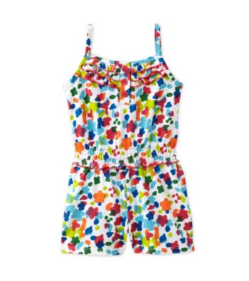 Kids Headquarters® Baby Girls' Multi Splatter Romper
