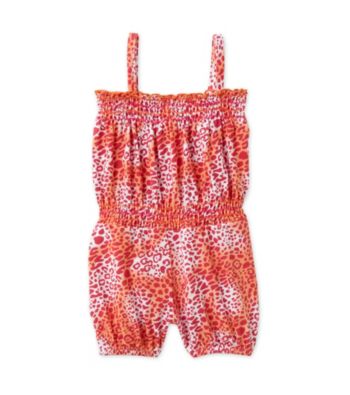 Kids Headquarters® Baby Girls' Pink Cheetah Romper