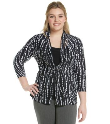 Notations® Plus Size Layered-Look Top