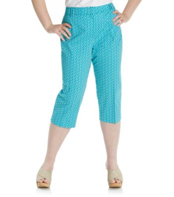 Briggs New York® Plus Size Perfect Fit Printed Capri