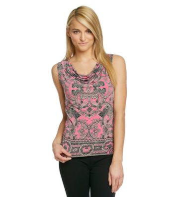 Calvin Klein Petites' Printed Cowlneck Cami