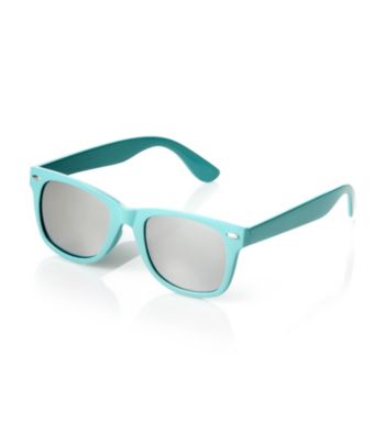 Icon Turquoise And Mirror Lens Retro Sunglasses