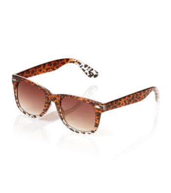 Icon Leopard Pattern Retro Sunglasses
