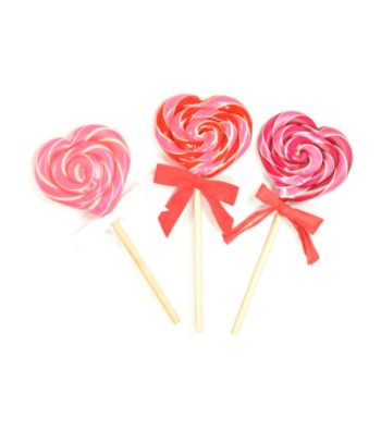 Hammond's Candies® Set of 3 Heart Shaped Assorted Lollipops