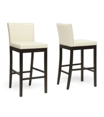 Baxton Studios Set of 2 Graymoor Modern Bar Stools