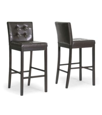 Baxton Studios Set of 2 Prospect Modern Bar Stools