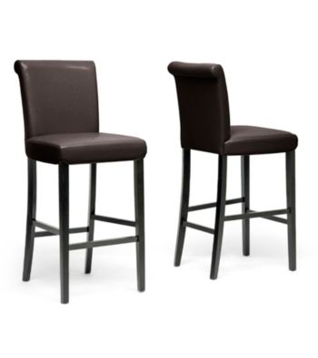 Baxton Studios Set of 2 Bianca Modern Bar Stools