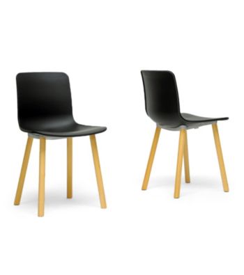 Baxton Studios Set of 2 Lyle Plastic Modern Dining Chairs