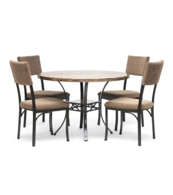 Baxton Studios Rhea Brown 5-pc. Modern Dining Room Collection