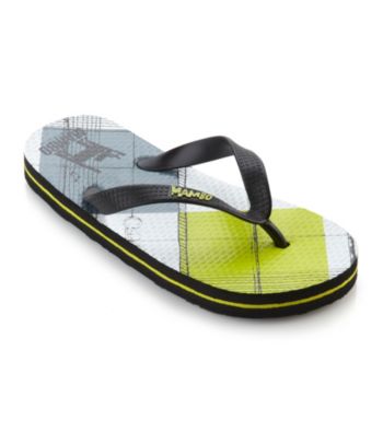 Mambo® Boys' Argyle Plaid Dog Flip Flops
