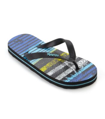 Mambo® Boys' Striped Flip Flops