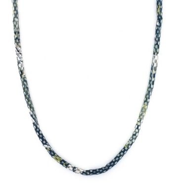 BCBGeneration™ Polished Silvertone Blue and Lime Layering Pieces Necklace