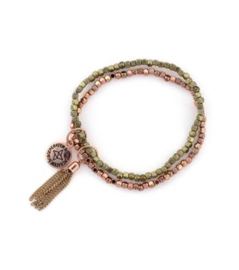 BCBGeneration™ Polished Rose Goldtone Beaded Bracelet