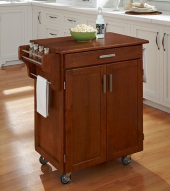 Homestyles® Warm Oak Finish Gourmet Cart