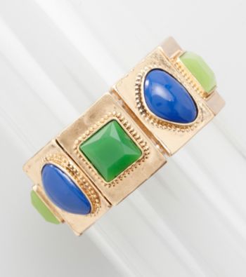 Erica Lyons® Goldtone Preppy Chic Stretch Bracelet