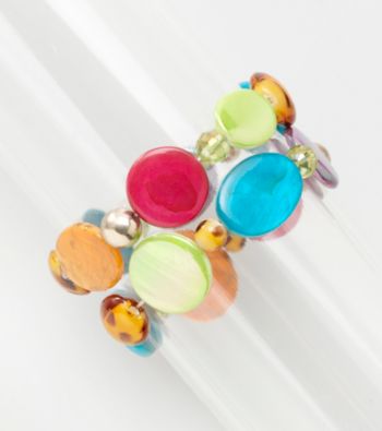 Erica Lyons® Goldtone Multi Carnival Stretch Bracelet