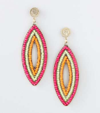 Erica Lyons® Multi and Goldtone Carnival Pierced Earrings