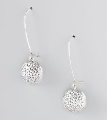 Erica Lyons® Silvertone Drop Pierced Earrings