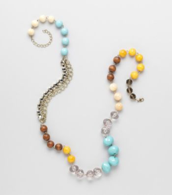 Erica Lyons® Cool Multi Colorblock Long Necklace