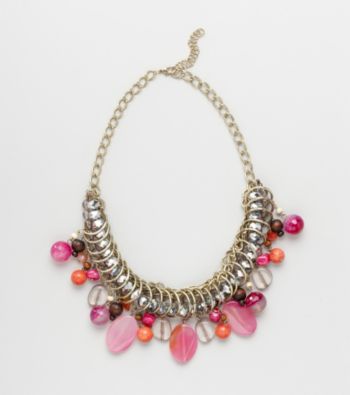 Erica Lyons® Warm Multi Colorblock Short Necklace