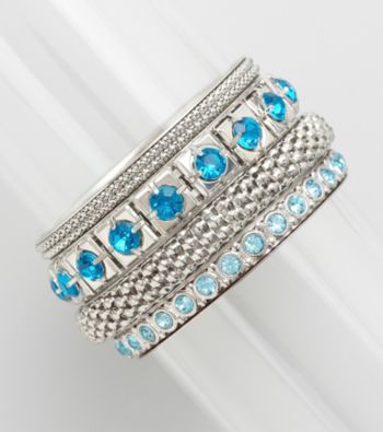 Erica Lyons® Arms Length Bangle Bracelet Stack