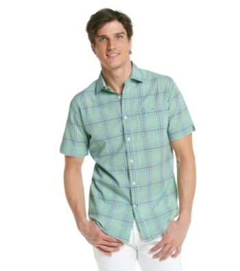 John Bartlett Consensus Men's Fusion Papaya Short Sleeve Madras