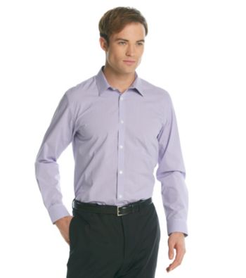 Calvin Klein Men's Long Sleeve Check Poplin Woven