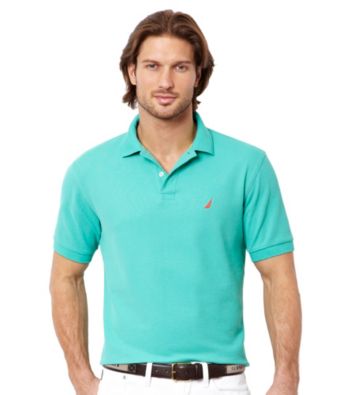 Nautica® Men's Solid Short Sleeve Deck Polo