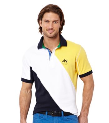Nautica® Men's Bright White Short Sleeve Polo