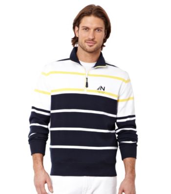 Nautica® Men's Navy Long Sleeve Quarter-Zip Knit Shirt