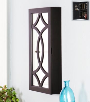 Holly & Martin® Black Cora Wall-Mount Jewelry Mirror