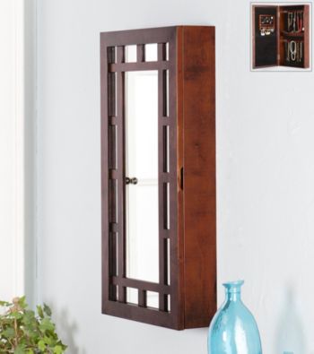 Holly & Martin® Espresso Akita Wall-Mount Jewelry Mirror