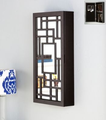 Holly & Martin® Black Scarlett Wall-Mount Jewelry Mirro