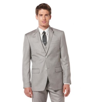 Perry Ellis® Men's Pewter Texture Sport Jacket