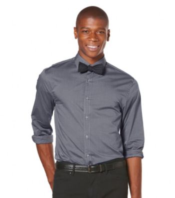 Perry Ellis® Men's Keystone Long Sleeve Irridescent Chambray Woven