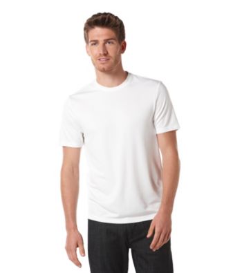 Perry Ellis® Men's Bright White Short Sleeve Luxe Crewneck Tee