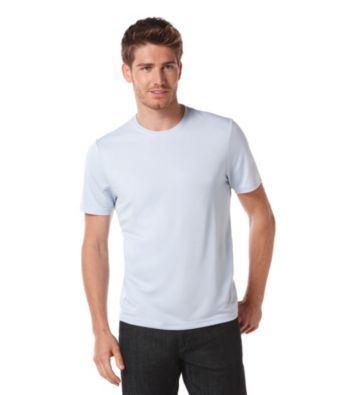 Perry Ellis® Men's Light Blue Short Sleeve Luxe Crewneck Tee