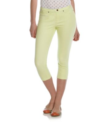 HUE® Lime Juice Sunwashed Denim Skimmer