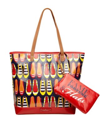 Nine West® Blue Multi Can't Stop Shopper Large Tote - Fame and Fortune Flats