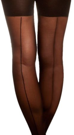 Skweez Couture™ by Jill Zarin Black Backseam Shaper Sheer Tights