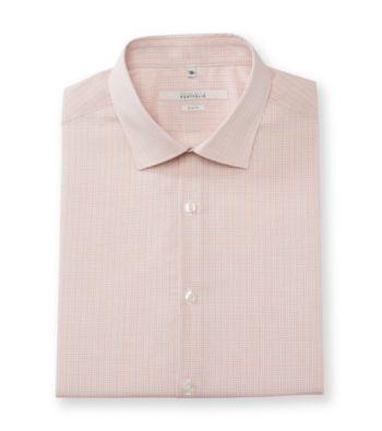 Perry Ellis Portfolio® Men's Pale Terracotta Slim Fit Dress Shirt