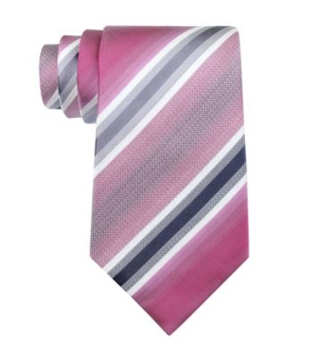 Kenneth Cole REACTION® Men's Berry Stripe Regular Width Tie