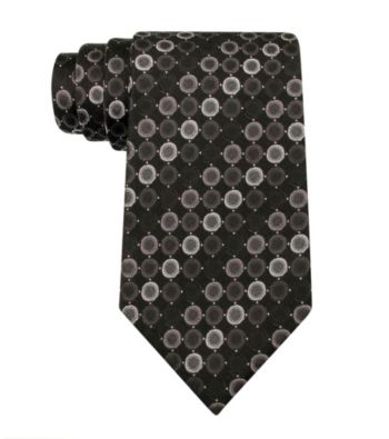 Kenneth Cole REACTION® Men's Black Vezzo Dot Regular Width Tie