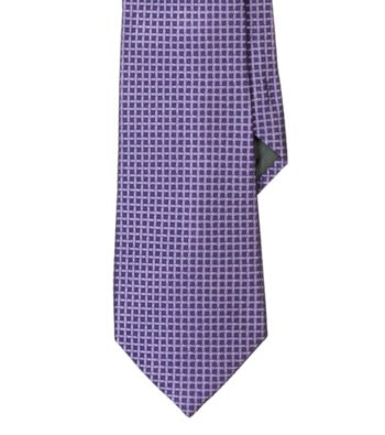 Lauren® Men's Lavender Micro-Checked Jacquard Silk Tie
