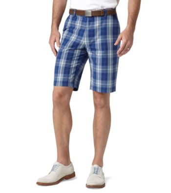 Dockers® Men's East India Blue Classic-Fit Perfect Flat Front Coleman Plaid Short